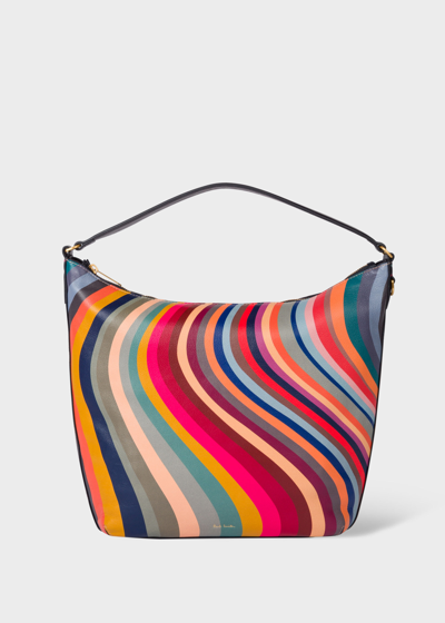 Paul Smith Swirl Hobo Bag In Multicolor