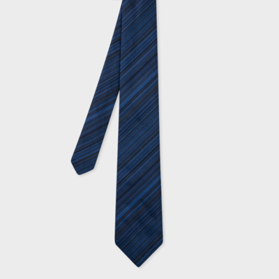 Paul Smith Men Tie Multi Stripe In Blues