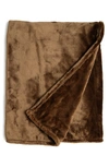 NORTHPOINT NORTHPOINT SOLID LUX VELVET THROW BLANKET