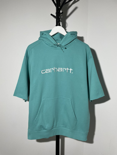 Pre-owned Carhartt X Vintage Carhartt Wip Big Logo Hoodie In Mint