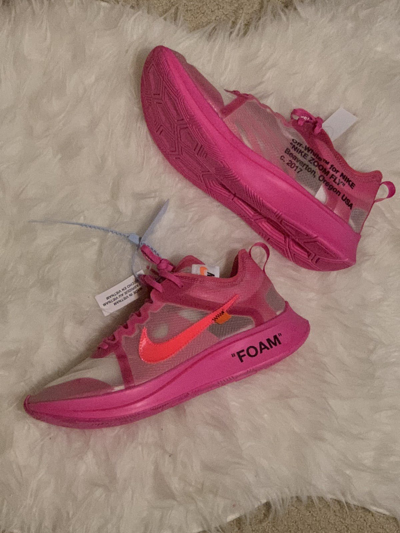 Pre-owned Nike X Off White Off-white X Zoom Fly Sp Tulip Pink 2018 Shoes