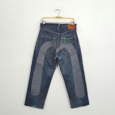Pre-owned Evisu X Vintage Evisu Custom Denim Jeans In Blue Jean