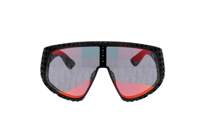 Dior Eyewear Oversized Frame Sunglasses In Black
