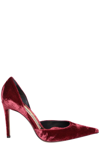 Alexandre Vauthier Alex 105mm Leather Stiletto Pumps In Red