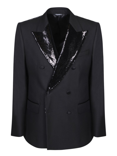 Dolce & Gabbana Sequin Detailed Double In Black