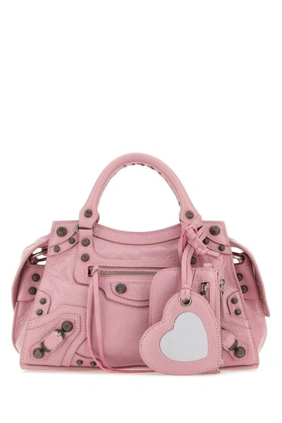 Balenciaga Neo Cagole Xs Handbag In Pink