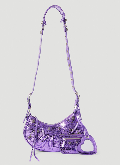 Balenciaga Le Cagole Xs Shoulder Bag In Purple