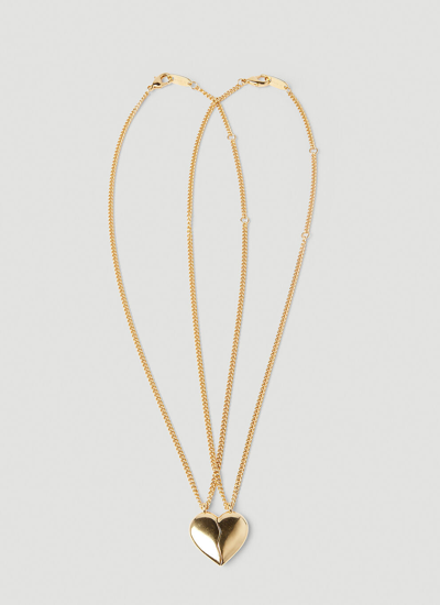 Balenciaga Halskette Mit Herz In Gold