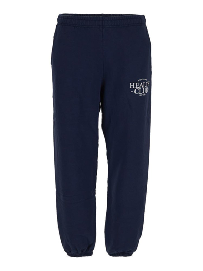 Sporty And Rich Sr Health Cotton Track Pants In Blue