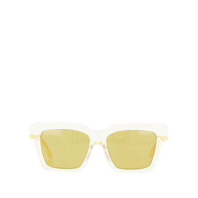 Bottega Veneta Eyewear Square Frame Sunglasses In White