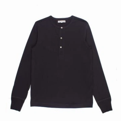 Merz B Schwanen 206 Loopwheeled Henley In Black