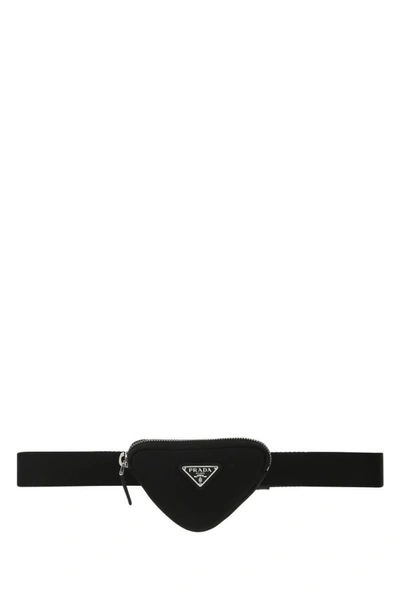 Prada Woman Black Fabric Belt