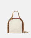 Stella Mccartney Falabella Cotton Canvas Mini Tote Bag In Ecru