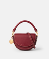Stella Mccartney Frayme Ryder Medium Flap Shoulder Bag In Cherry