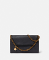 Stella Mccartney Falabella Wallet Crossbody Bag In Shadow Black
