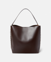 Stella Mccartney Frayme Tote Bag In Chocolate Brown