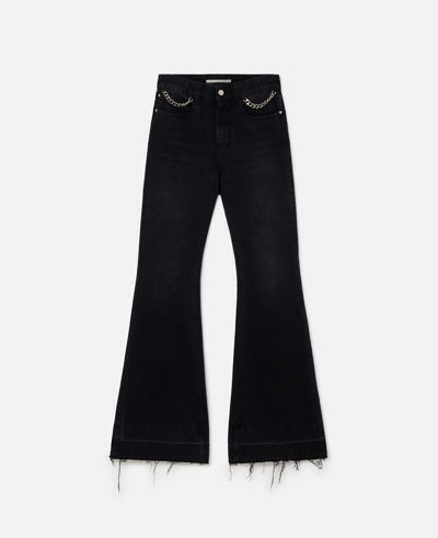 Stella Mccartney Falabella Flared Jeans In Black