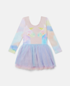 Stella Mccartney Kids' Rainbow Unicorn Tutu Dress In Multicolour