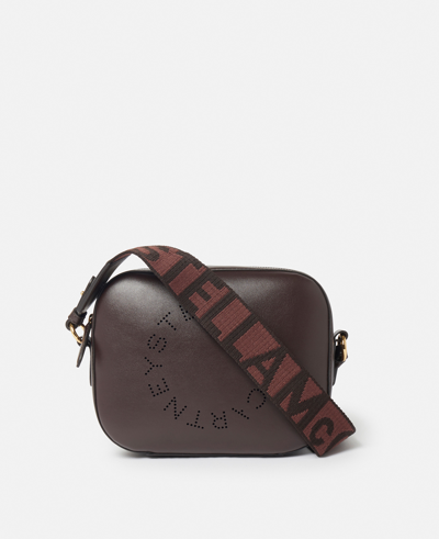 Stella Mccartney Stella Logo Mini Bag In Chocolate Brown