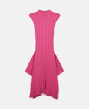 Stella Mccartney Wide Rib Knit Dress In Pink