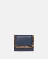 Stella Mccartney Small Falabella Wallet In Indigo Moon