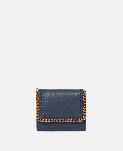 Stella Mccartney Small Falabella Wallet In Blue