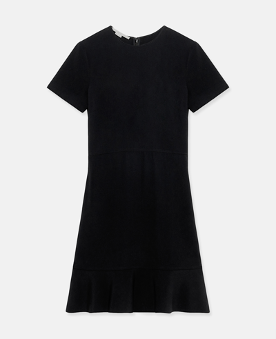 Stella Mccartney Iconics Stretch-cady Minidress In Black