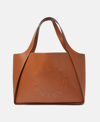 Stella Mccartney Logo Studded Grainy Alter Mat Tote Bag