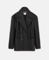 Stella Mccartney Quilted Alter Mat Double-breasted Coat In Black
