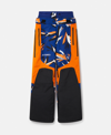 Stella Mccartney Terrex Truenature Floral Print Double Layer Insulated Ski Trousers In Mystery Ink/unity Orange/black