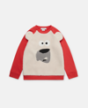 Stella Mccartney Kids' Polar Bear Fleece Sweatshirt In Red