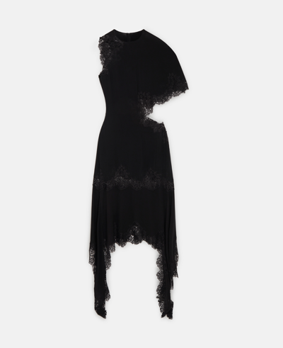 chinese dress ladies STELLA MCCARTNEY BLACK LACE MINI DRESS IT 40 UK 8