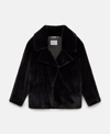 Stella Mccartney Plush Teddy Jacket In Black