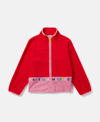 Stella Mccartney Kids' Logo-print Panelled Jacket In Red