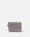 Stella Mccartney Falabella Tri-fold Wallet In Grey