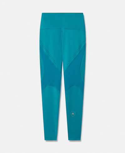 Stella Mccartney Truepurpose Optime Training 7/8 Leggings In Blue Bay