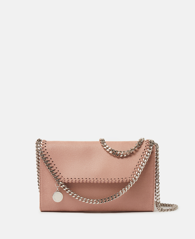 Stella Mccartney Falabella Wallet Crossbody Bag In Peony Pink