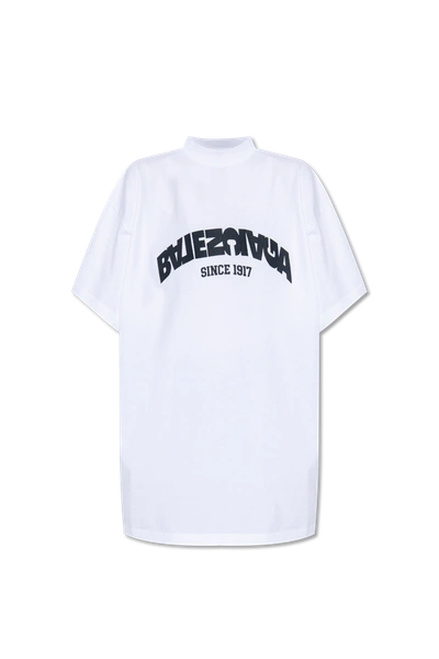 Balenciaga Logo-print Cotton-jersey T-shirt In New