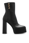 BALMAIN BALMAIN BLACK BRUNE PLATFORM ANKLE BOOTS