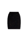 Balmain Black Sequinned Miniskirt In New
