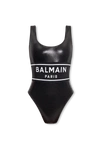 BALMAIN BALMAIN BLACK ONE-PIECE SWIMSUIT