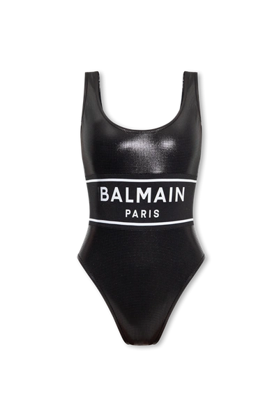 Balmain Logo One-piece Swimsuit In New