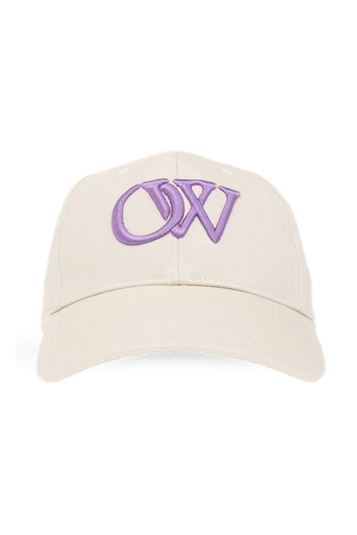 Off-white Ow-logo Baseball Cap In New