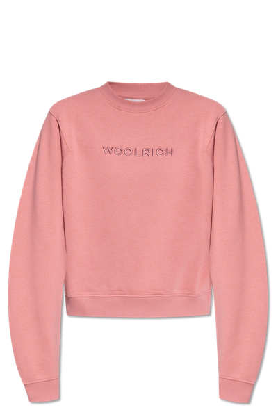 Woolrich Logo-embroidered Crew-neck Sweatshirt In New