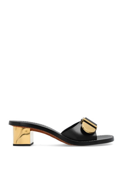 Chloé Rebecca Leather Buckle Sandals In New
