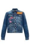 Dsquared2 X Pac-man Appliqué Denim Jacket In New