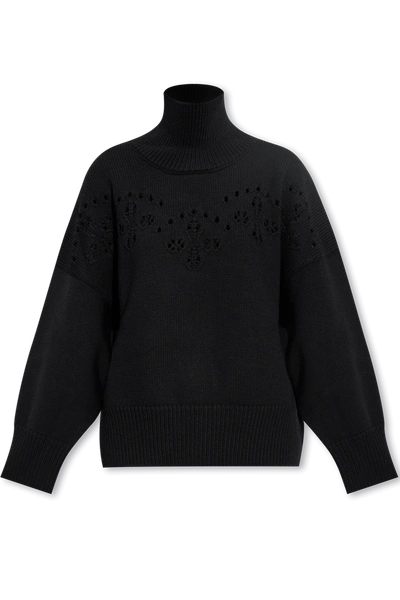 Chloé Lower Impact Wool Pointelle Knit Jumper In New