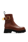 Chloé Owena Ankle Boot Brown Size 6.5 100% Bovine Leather