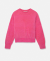 Stella Mccartney Fluffy Knit Jumper In Pink