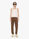 MOTHER THE DUKE UTILITY HOT COCOA PANTS IN BROWN - SIZE 34